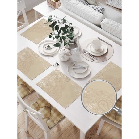 Set of napkins for setting the table "windy petals", rectangular, size 32x46 cm, 4 pcs-1