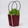 Bag for flowers Wine moisture-resistant, 17x17-11.5x11.5-20 cm 5
