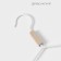 Shoulders - clothes hanger with reinforced shoulders Ladoom Laconique, 42 × 24 × 3.2 cm, white color