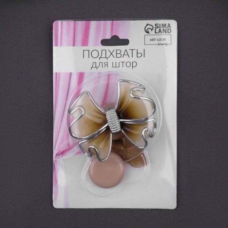 Picking for curtains "Bant", 6 × 5 cm, beige color-2