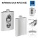 Flaw for alcohol "Love of Travel", stainless steel, 240 ml, 8 oz
