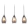 Suspended Ambrella Light, Modern, TR3537, 3HE27, Black Color