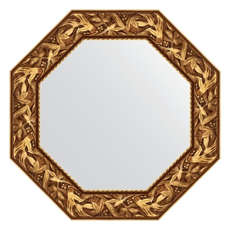 Mirror in the baguette frame, Byzantium gold 99 mm, 68.8x68.8 cm