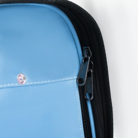 Board-carrier with a window for a muzzle, 42 x 21 x 25 cm, blue-10