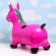 Toy - Children's Jumping "Musical Unicorn" Rubber inflatable, 50x30cm, purple