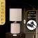 Traffic lamp with lampshade Risalux "Merida", E14, 40 W, beige, 13 × 13 × 28 cm