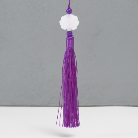 Textile suspension, plastic "Brush. Lotus" Violet 1.2x2.7x14.5 cm
