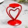 Glamur candlestick Metal per 1 candle, 9x10.2 cm, red