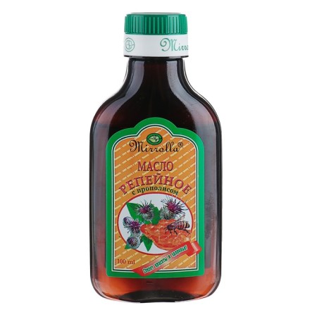 Burdock hair oil Mirrolla with propolis, 100 ml