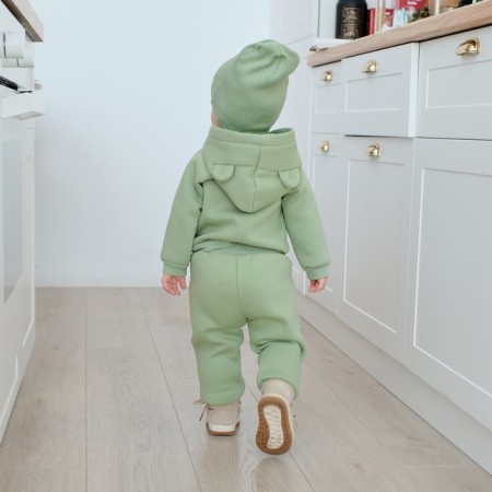Costume: sweatshirt and pants crumbs, I am Basic Line, height 68-74 cm, green-3