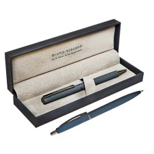 Switching handle, 0.7 mm, brunovisConti bergamo, blue rod, gray metal case, in case