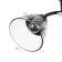 Ceiling chandelier "Arron" E27 2x40W Black 46x19x24cm