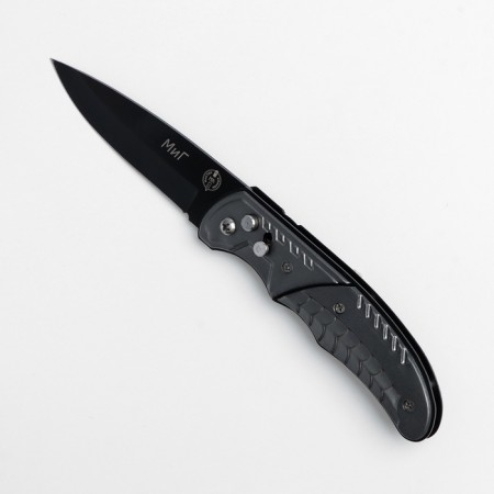 Folding knife, automatic "mi" steel - 420, handle - aluminum, 20 cm-3
