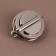Bag -3 × 3 cm fastener, pearl silver color