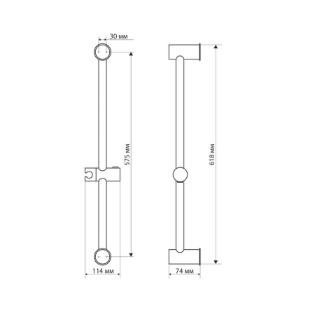Shower Strail Zein S09, with a shower holder, chrome-4