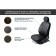 Universal Covers Autoflex, Eco -leather, black, set 4 pcs