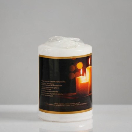 Candle - Aromatic Lundy Cylinder, 5.6x8 cm-3