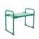 Bench-shift for giving nika folding 56x30x42.5 cm, green, up to 100 kg, for beds
