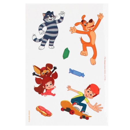 Block-Grase "Prostokvashino", 10 sheets, sheet of stickers, Stikhel, A6 format-4