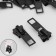 Automatic lock for lightning "Tractor", No. 8, 10 pcs, black color