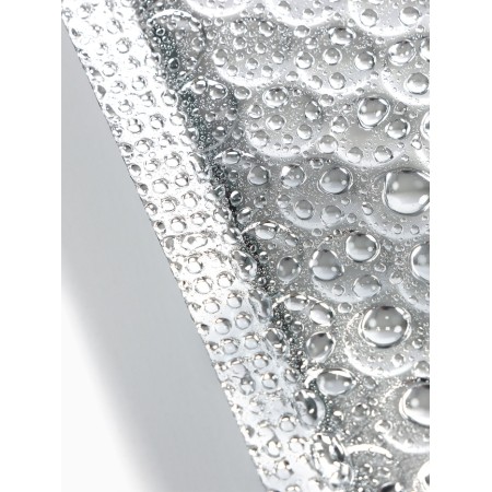 Package pipe packet, with a valve and an adhesive layer, 40x50+4 cm, p/e, 3 layers, metallizir-3