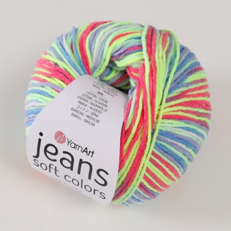 Yarn "Jeans Soft Colors" 55% cotton, 45% acrylic 160m/50g (6207)-1