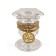 Glass candlestick, for high holy, 5 × 5.5 cm