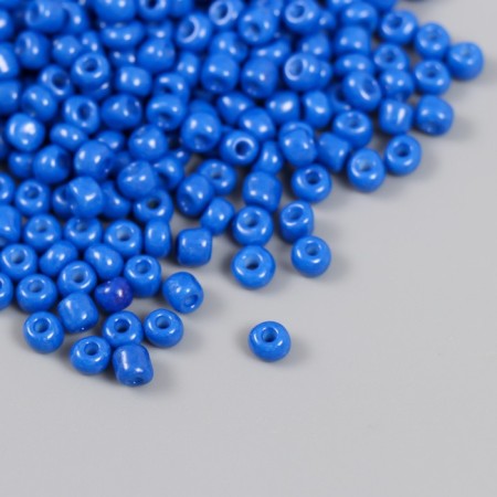 Glass beads 6/0 "bright blue" bright 450 g