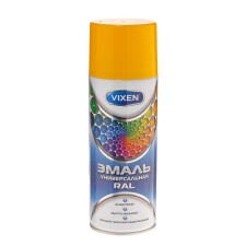 Universal enamel Vixen alkyd, yellow (RAL 1018), aerosol, 520 ml, VX-11018