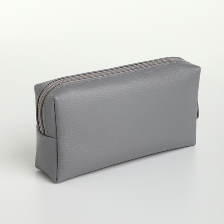 Lightning cosmetic bag, textura, gray color-4