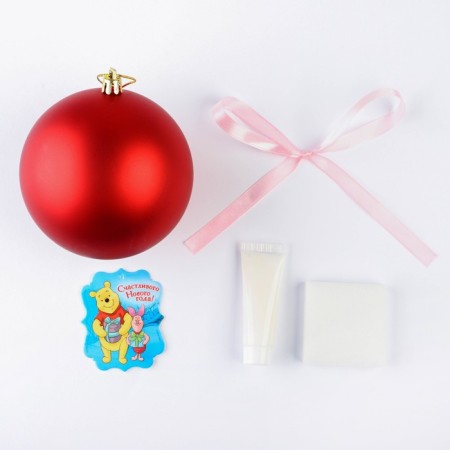 Set for creativity, blue "New Year's ball with a handle print", Bear Winnie-1