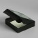 Gift box of the team with a window, 11.5 x 11.5 x 3 cm, black