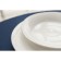 Porcelain plate deep with a thickened edge Magistro la Perle, 580 ml, d = 22 cm, white color