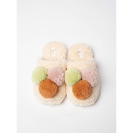Women's slippers, size 40, pink color-4