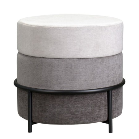 Norunn Pouffer, 480 × 480 × 450 mm, Shenill, Close Color gray-1