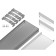 Profile aluminum overhead ambrella Illumination alum Profile, GP1800AL, 2000x6x23.8 mm, silver color, matte divet