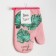 Mitten Dolyana "Tropical" color pink 26x16 cm, 100% p/e