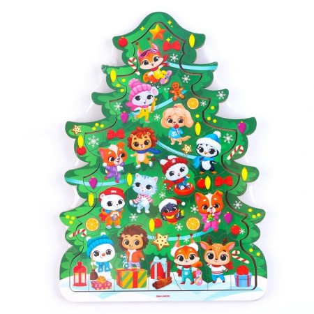New Year's puzzle "Christmas tree"-5