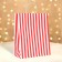 Crafts, red, "stripes", 33 x 26 x 12 cm