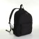 Youth backpack made of textiles, external pocket, black color