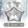 Set of balls "Silver Star", latex, foil, 7 pcs.