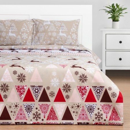 Bed linen Ethel 1.5sp "New Year's patchwork" 143x215cm, 150x214cm, 50x70cm-2 pcs-8
