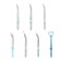 Irrigator KitFort KT-2911, stationary, 600 ml, 10 modes, 7 nozzles, from the network, white