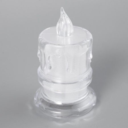 Nightlight "frosty candle" LED from 3XAG10 batteries 4.5x4.5x8 cm-3