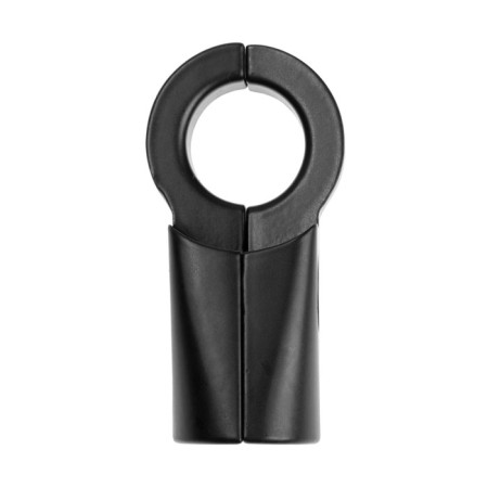 The connector of the angular three pipes d = 25 mm, not adjustable, the color is black-2