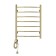 Domoterm electric heated towel rail "Calipso" P7, 500x700 mm, left, gold