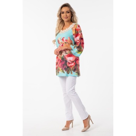 Female blouse, size 42, pink color-12