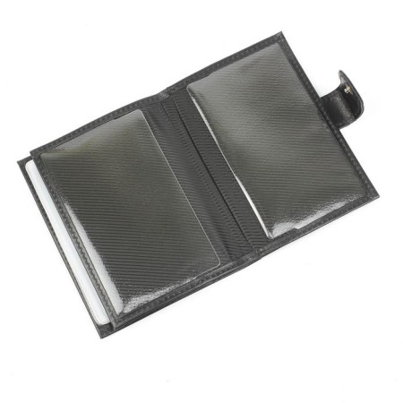 Cover for auto documents and n/k passport, button, pockets 5, color Black pulp VP1031-2