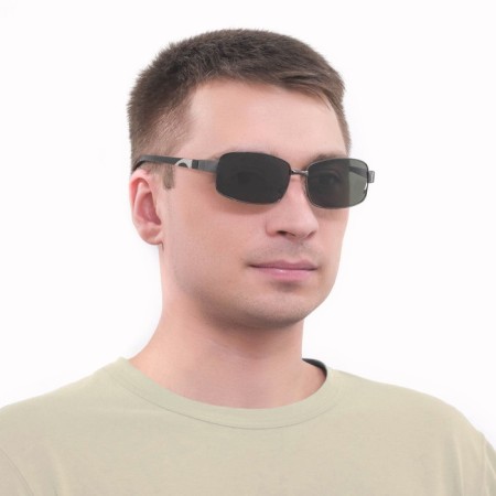 Sunglasses "OneSun", duplicate 12 cm, width 14 cm, 4 x 6 cm, frame and lenses black