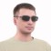 Sunglasses "OneSun", duplicate 12 cm, width 14 cm, 4 x 6 cm, frame and lenses black
